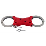 HIATT / SAFARILAND - Speedcuff Rigid Handschellen Model 2103-RED vernickelt rot